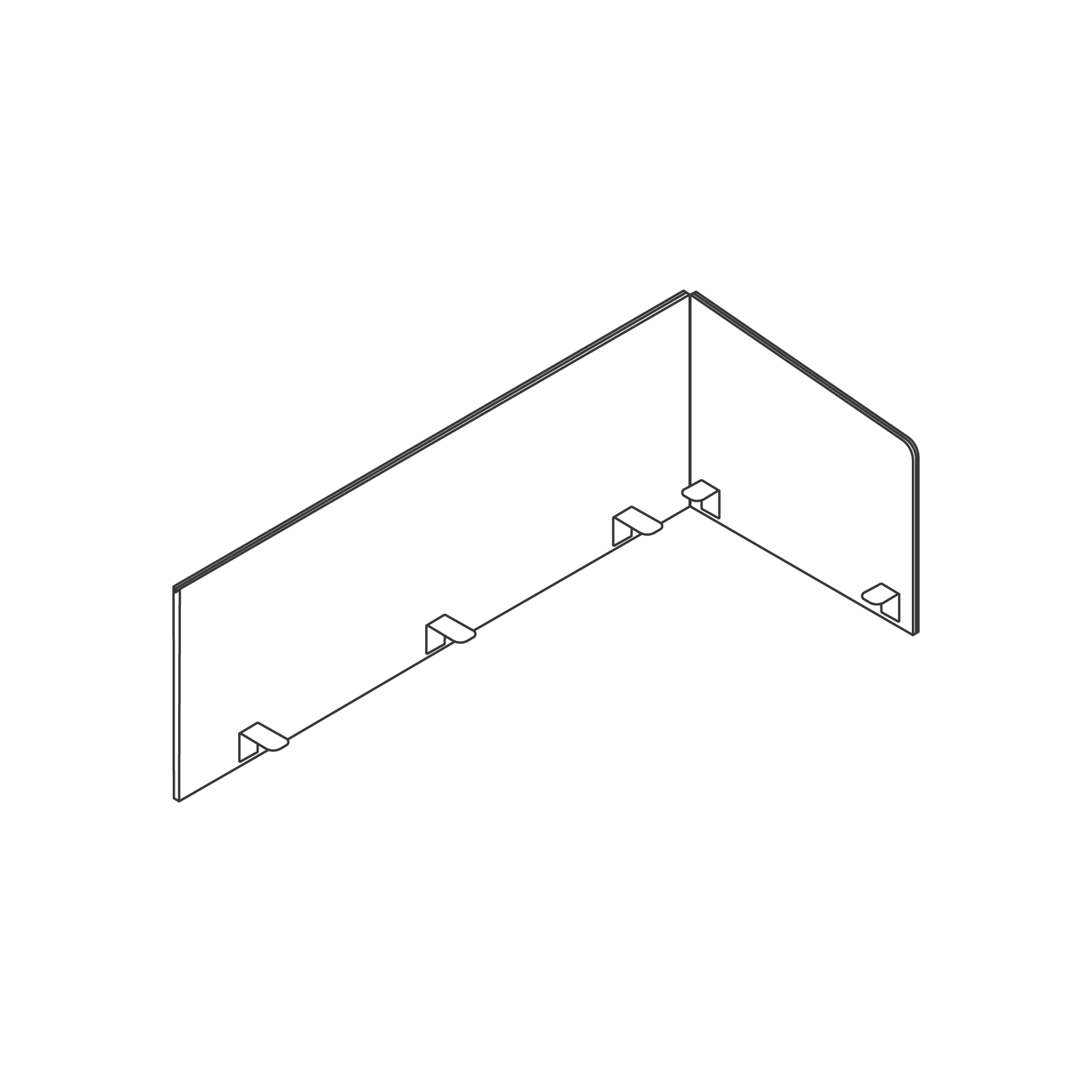A line drawing - Ambit Screen–Right Delineation A line drawing - Ambit Screen–Right Delineation