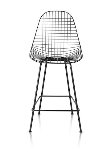 Eames Wire Stool Outdoor with black finish in counter height. Eames Wire Stool Outdoor with black finish in counter height.