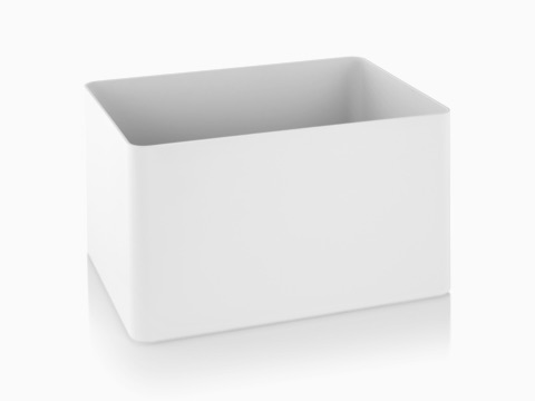 A white Formwork Tall Bin. A white Formwork Tall Bin.