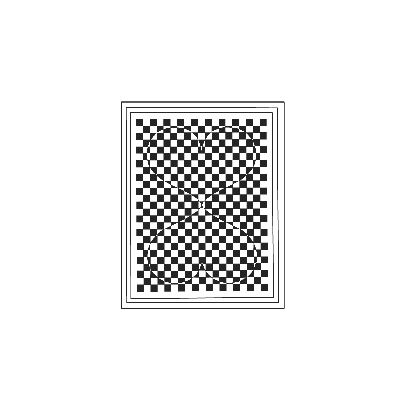 A line drawing - Girard Environmental Enrichment Poster–Double Heart A line drawing - Girard Environmental Enrichment Poster–Double Heart