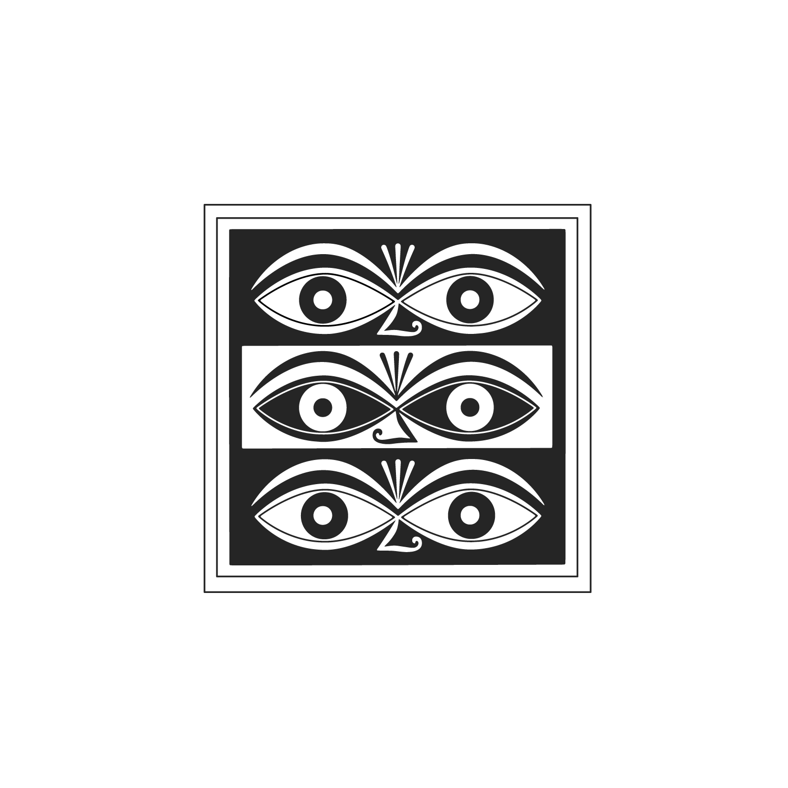 A line drawing - Girard Environmental Enrichment Poster–Eyes A line drawing - Girard Environmental Enrichment Poster–Eyes