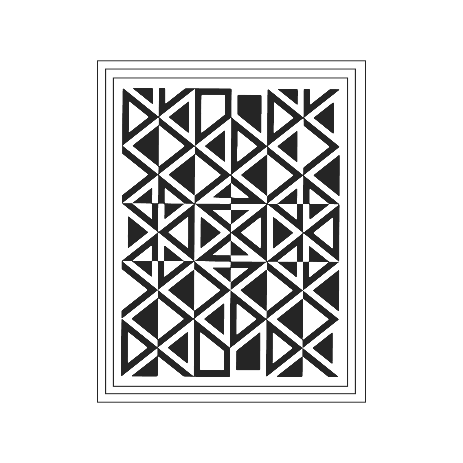 A line drawing - Girard Environmental Enrichment Poster–Geometric C A line drawing - Girard Environmental Enrichment Poster–Geometric C
