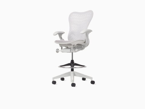 Front angle view of a Mirra 2 stool with a Butterfly back. Front angle view of a Mirra 2 stool with a Butterfly back.