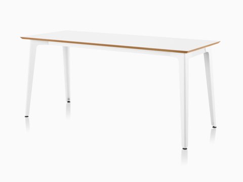 Fold Table with a white top with reverse chamfer and a white powder coated frame. Fold Table with a white top with reverse chamfer and a white powder coated frame.
