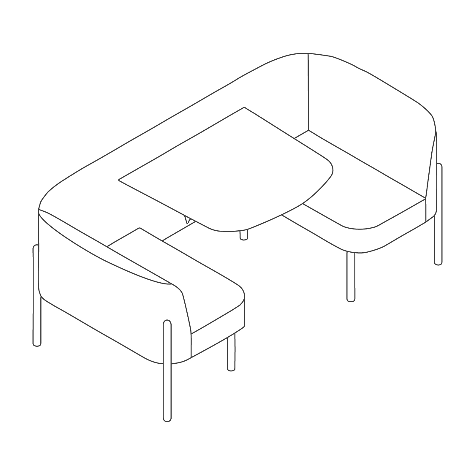 A line drawing - Hue Booth A line drawing - Hue Booth