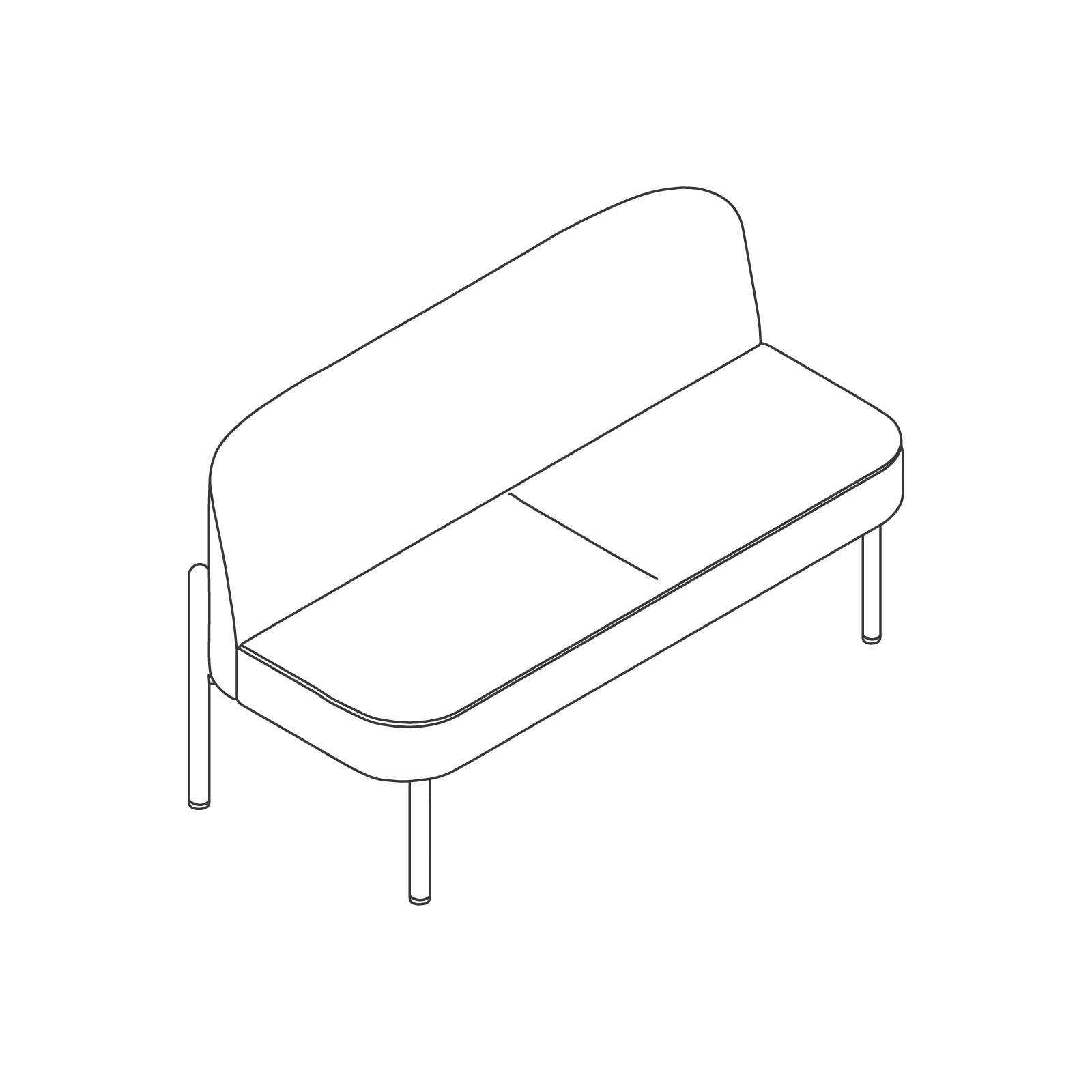 A line drawing - Hue Sofa A line drawing - Hue Sofa