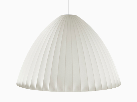 A bell-shaped hanging Nelson Bell Bubble Pendant lamp. A bell-shaped hanging Nelson Bell Bubble Pendant lamp.