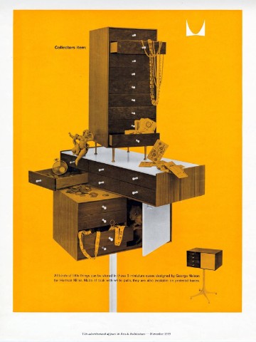 A vintage print advertisement for Nelson Miniature Chests. A vintage print advertisement for Nelson Miniature Chests.