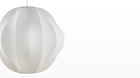 Close view of the Nelson Orbit Bubble Pendant hanging lamp. Close view of the Nelson Orbit Bubble Pendant hanging lamp.