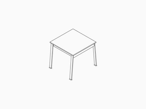 A line drawing -- Nemschoff Easton Side Table. A line drawing -- Nemschoff Easton Side Table.