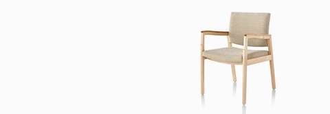 A Monarch Multiple Chair in tan textile with solid hardwood frame and wood arm caps. A Monarch Multiple Chair in tan textile with solid hardwood frame and wood arm caps.