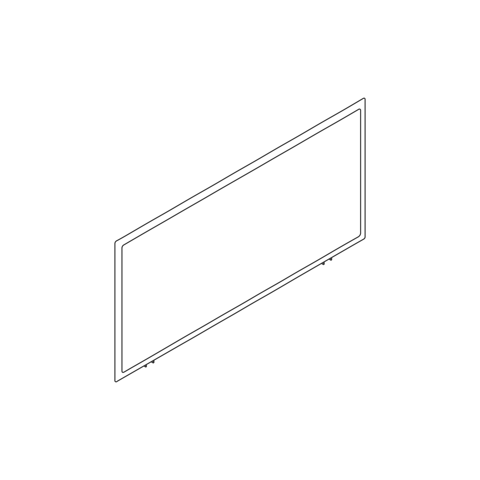 A line drawing - Nemschoff Palisade Privacy Screen–Booth–1 Seat A line drawing - Nemschoff Palisade Privacy Screen–Booth–1 Seat
