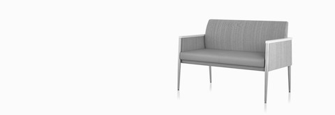 Front three-quarter view of gray Palisade Plus Seating. Front three-quarter view of gray Palisade Plus Seating.