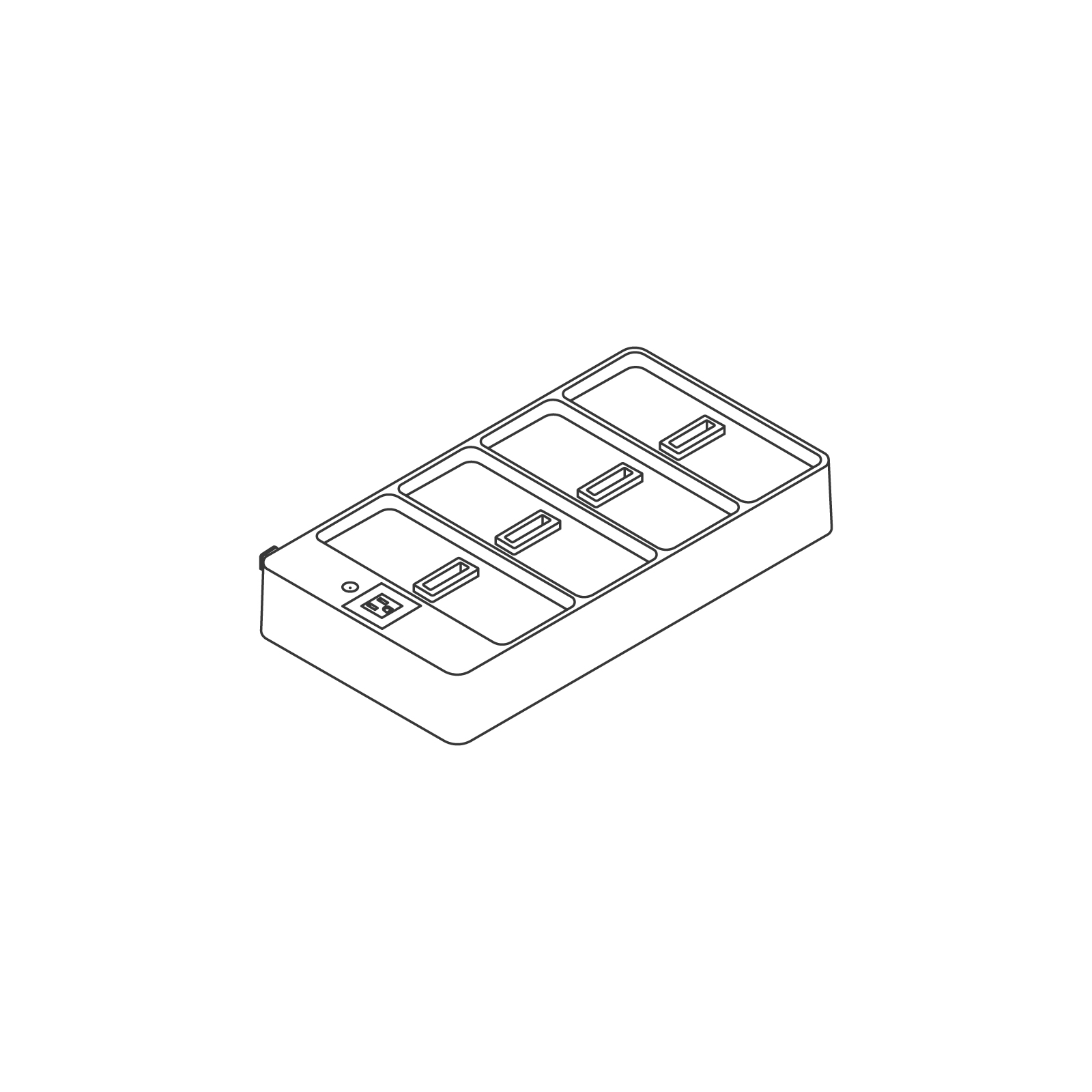A line drawing - OE1 Power Tray A line drawing - OE1 Power Tray