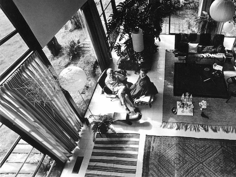 Charles and Ray Eames in their California home Charles and Ray Eames in their California home