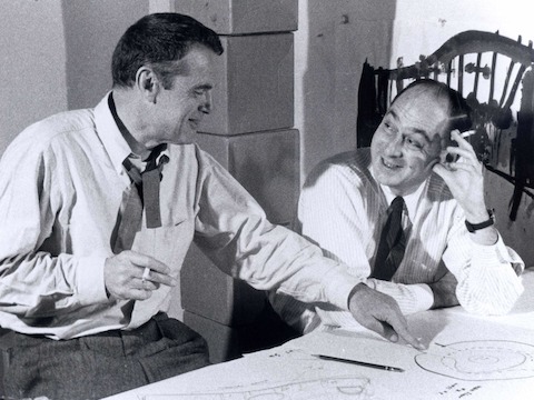 George Nelson and Charles Eames working on the on Moscow Exhibit George Nelson and Charles Eames working on the on Moscow Exhibit