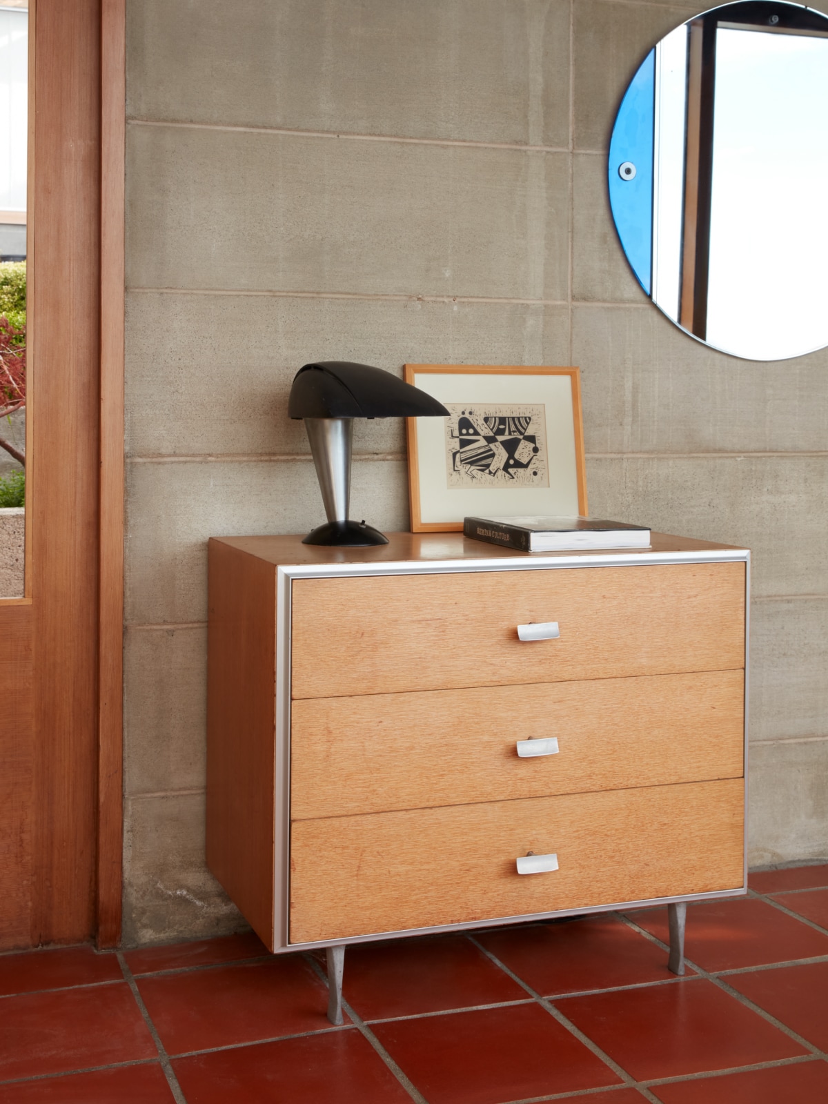 Prototype of a George Nelson-designed dresser. Prototype of a George Nelson-designed dresser.
