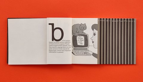A page illustrated by Chwast in The Abecedarian Office. A page illustrated by Chwast in The Abecedarian Office.