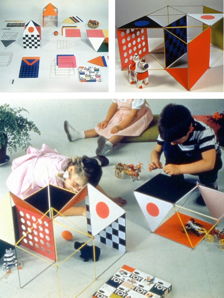 The smaller scale of The Little Toy (top left) allowed children and adults to create their own architectural models (top right, bottom), 1952. The smaller scale of The Little Toy (top left) allowed children and adults to create their own architectural models (top right, bottom), 1952.