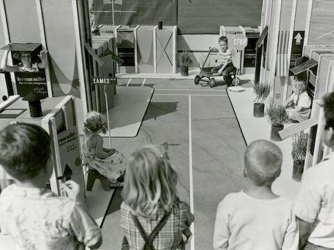 Children exploring Carton City USA. Children exploring Carton City USA.