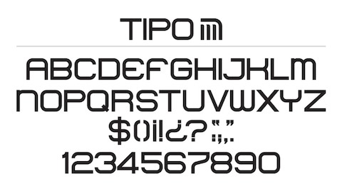 Mexico DF Metro typeface. Mexico DF Metro typeface.